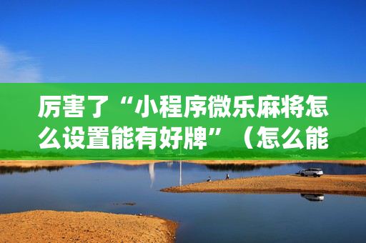 厉害了“小程序微乐麻将怎么设置能有好牌”（怎么能让牌好一点)