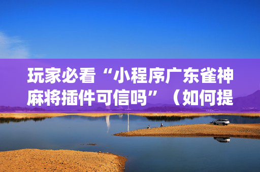 玩家必看“小程序广东雀神麻将插件可信吗”（如何提高胜率)