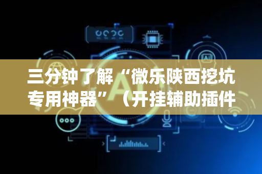 三分钟了解“微乐陕西挖坑专用神器”（开挂辅助插件)