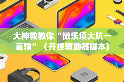 大神教教你“微乐填大坑一直输”（开挂辅助器脚本)