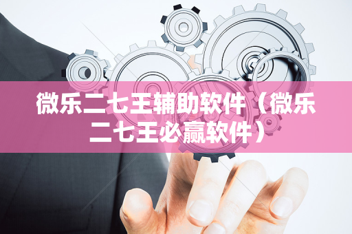 微乐二七王辅助软件（微乐二七王必赢软件）