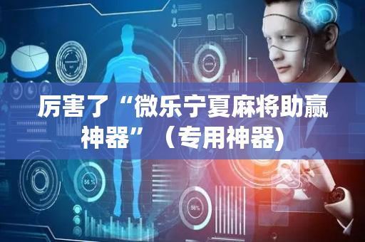 厉害了“微乐宁夏麻将助赢神器”（专用神器)