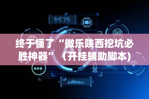 终于懂了“微乐陕西挖坑必胜神器”（开挂辅助脚本)