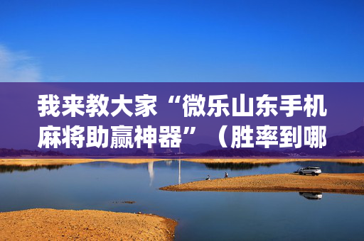 我来教大家“微乐山东手机麻将助赢神器”（胜率到哪调)