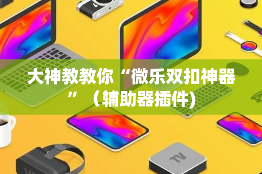 大神教教你“微乐双扣神器”（辅助器插件)
