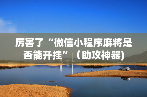 厉害了“微信小程序麻将是否能开挂”（助攻神器)