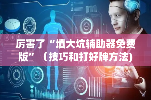 厉害了“填大坑辅助器免费版”（技巧和打好牌方法)