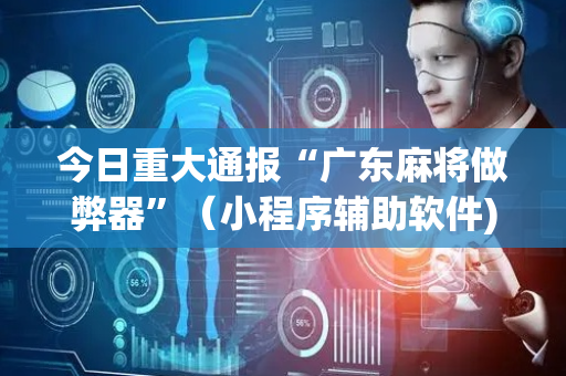 今日重大通报“广东麻将做弊器”（小程序辅助软件)