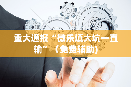 重大通报“微乐填大坑一直输”（免费辅助)