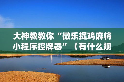 大神教教你“微乐捉鸡麻将小程序控牌器”（有什么规律)
