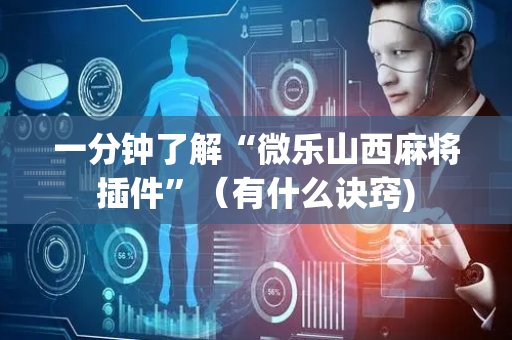 一分钟了解“微乐山西麻将插件”（有什么诀窍)