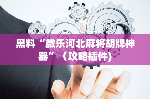 黑料“微乐河北麻将胡牌神器”（攻略插件)