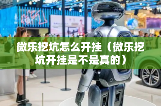 微乐挖坑怎么开挂（微乐挖坑开挂是不是真的）