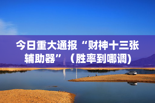 今日重大通报“财神十三张辅助器”（胜率到哪调)