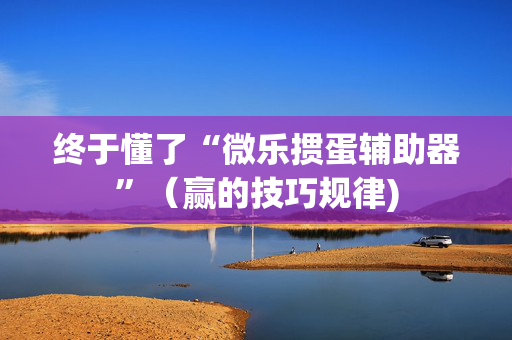 终于懂了“微乐掼蛋辅助器”（赢的技巧规律)