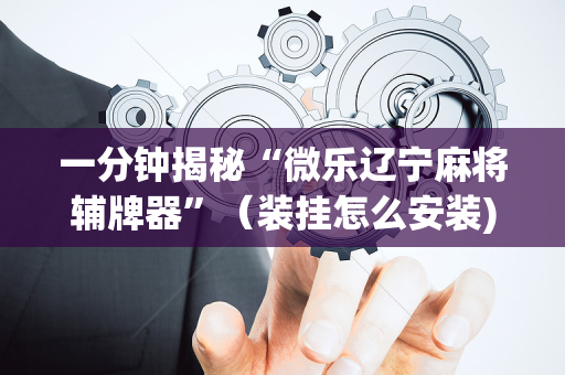 一分钟揭秘“微乐辽宁麻将辅牌器”（装挂怎么安装)