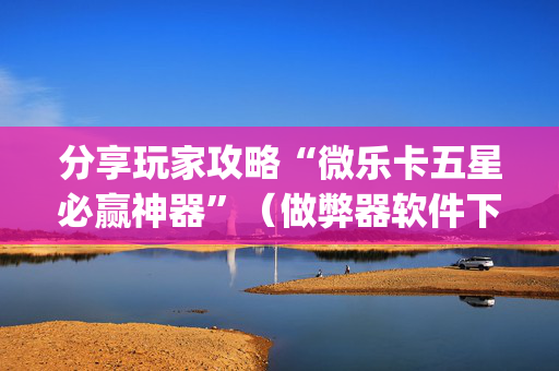 分享玩家攻略“微乐卡五星必赢神器”（做弊器软件下载)