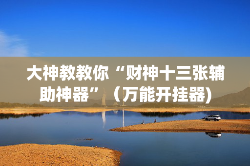 大神教教你“财神十三张辅助神器”（万能开挂器)