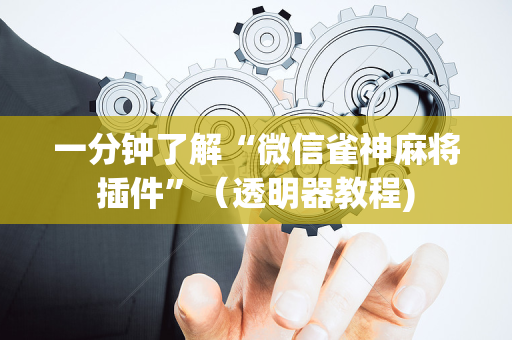 一分钟了解“微信雀神麻将插件”（透明器教程)