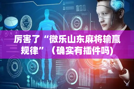 厉害了“微乐山东麻将输赢规律”（确实有插件吗)