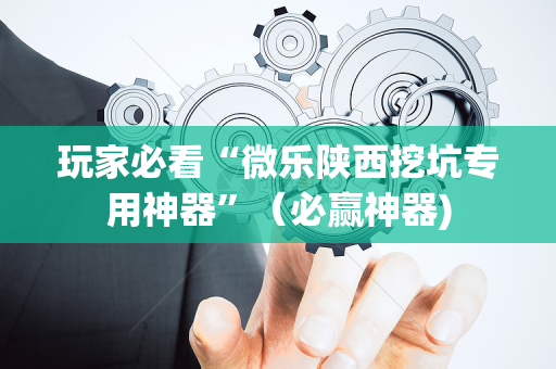 玩家必看“微乐陕西挖坑专用神器”（必赢神器)