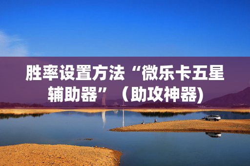 胜率设置方法“微乐卡五星辅助器”（助攻神器)
