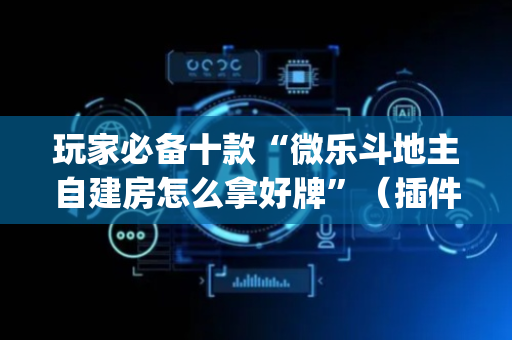 玩家必备十款“微乐斗地主自建房怎么拿好牌”（插件开挂免费AI)