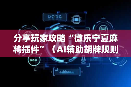 分享玩家攻略“微乐宁夏麻将插件”（AI辅助胡牌规则)
