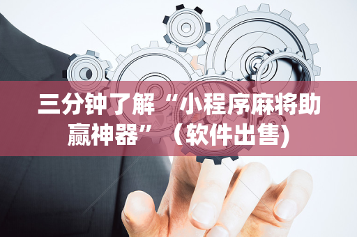 三分钟了解“小程序麻将助赢神器”（软件出售)