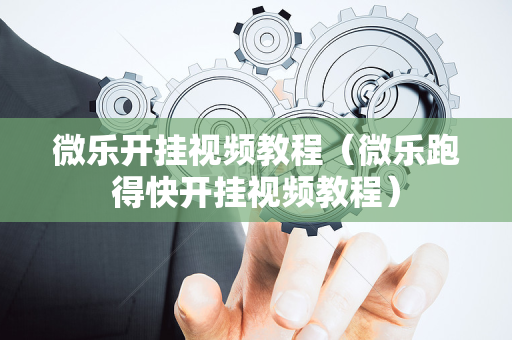 微乐开挂视频教程（微乐跑得快开挂视频教程）