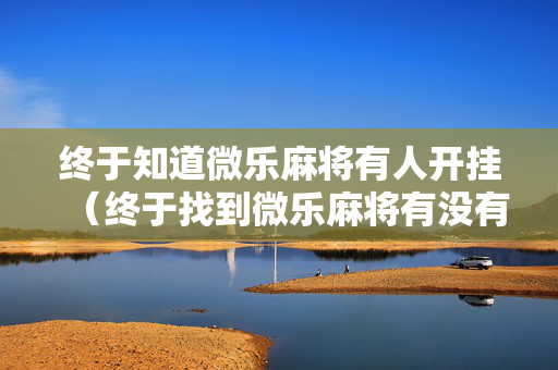 终于知道微乐麻将有人开挂（终于找到微乐麻将有没有挂）