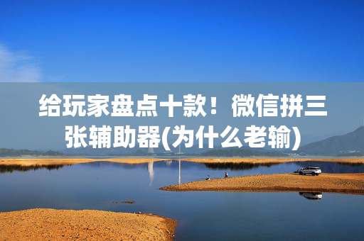给玩家盘点十款！微信拼三张辅助器(为什么老输)
