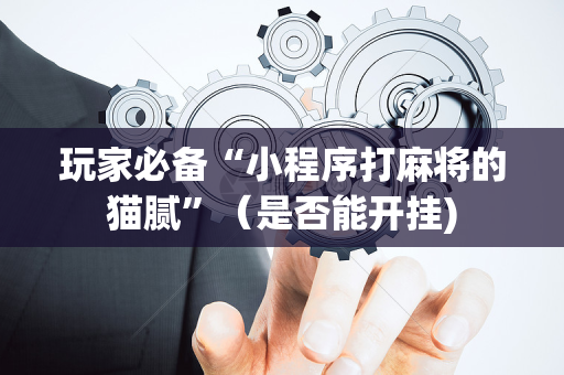 玩家必备“小程序打麻将的猫腻”（是否能开挂)