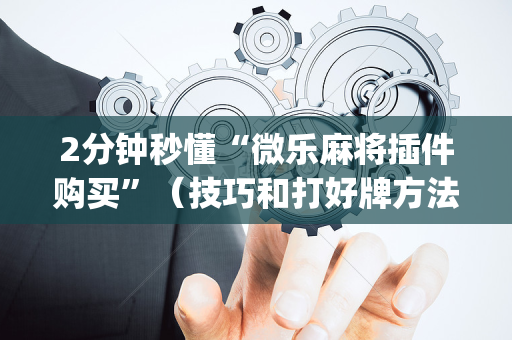 2分钟秒懂“微乐麻将插件购买”（技巧和打好牌方法)