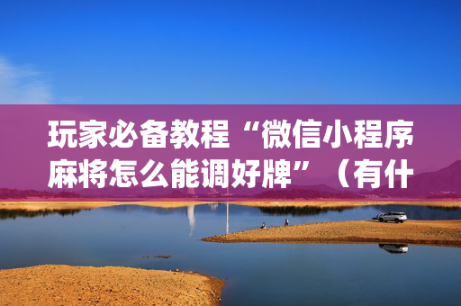 玩家必备教程“微信小程序麻将怎么能调好牌”（有什么规律)