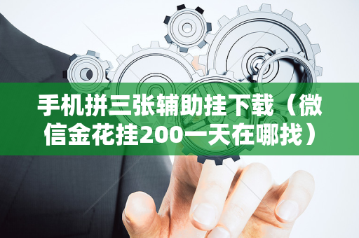 手机拼三张辅助挂下载（微信金花挂200一天在哪找）