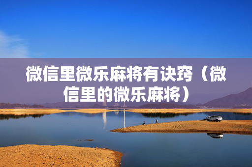 微信里微乐麻将有诀窍（微信里的微乐麻将）