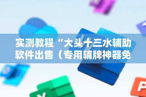 实测教程“大头十三水辅助软件出售（专用辅牌神器免安装）