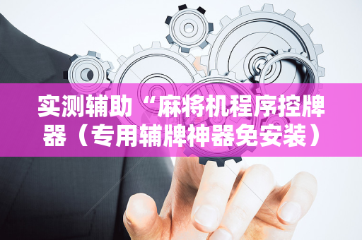 实测辅助“麻将机程序控牌器（专用辅牌神器免安装）