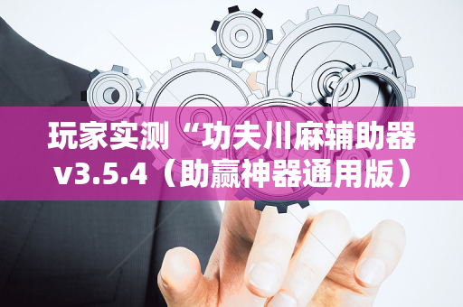 玩家实测“功夫川麻辅助器v3.5.4（助赢神器通用版）