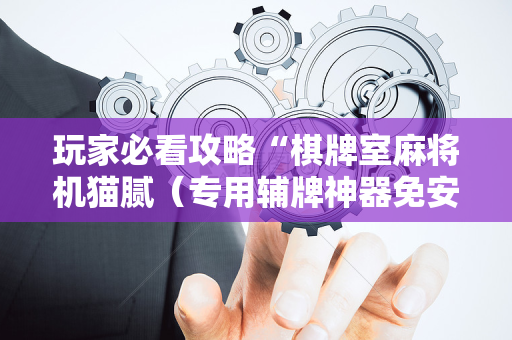 玩家必看攻略“棋牌室麻将机猫腻（专用辅牌神器免安装）