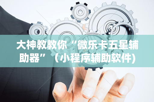大神教教你“微乐卡五星辅助器”（小程序辅助软件)