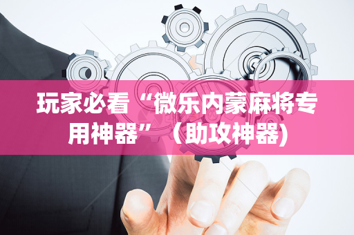 玩家必看“微乐内蒙麻将专用神器”（助攻神器)