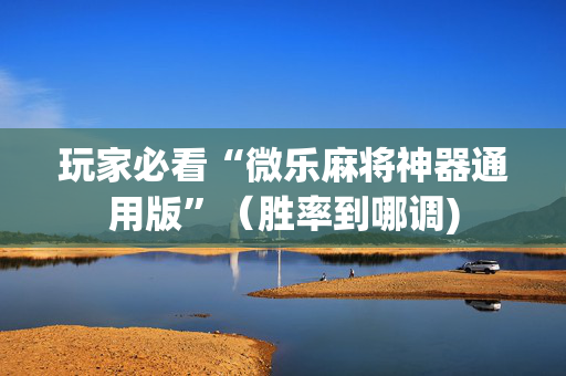 玩家必看“微乐麻将神器通用版”（胜率到哪调)