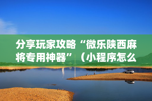 分享玩家攻略“微乐陕西麻将专用神器”（小程序怎么才会赢)