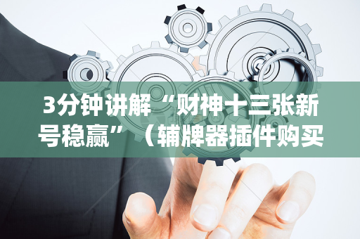3分钟讲解“财神十三张新号稳赢”（辅牌器插件购买)