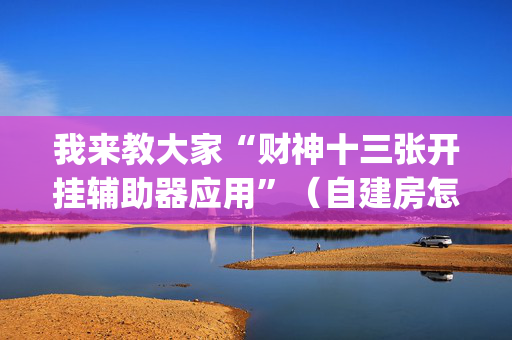 我来教大家“财神十三张开挂辅助器应用”（自建房怎么赢)