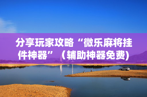 分享玩家攻略“微乐麻将挂件神器”（辅助神器免费)