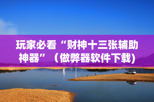 玩家必看“财神十三张辅助神器”（做弊器软件下载)