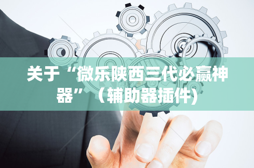 关于“微乐陕西三代必赢神器”（辅助器插件)